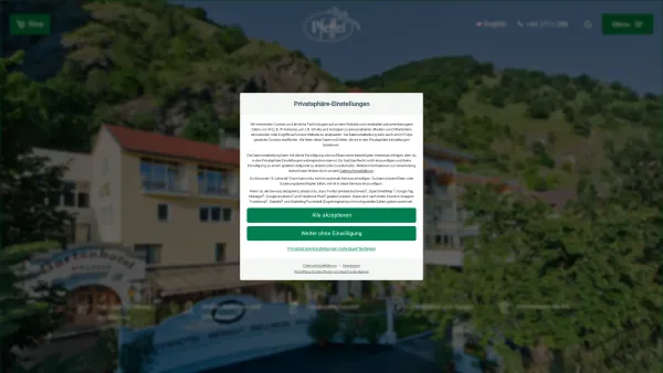 Website Screenshot: Gartenhotel & Weingut Pfeffel Dürnstein in der Wachau - Gartenhotel & Weingut Pfeffel – in Dürnstein / Wachau - Date: 2023-06-26 10:18:43