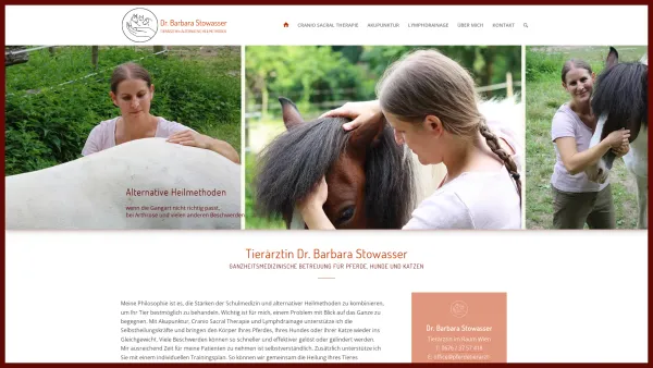 Website Screenshot: Tierärztin Dr. Barbara Stowasser - Tierärztin Dr. Barbara Stowasser - Ganzheitsmedizin - Wien / NÖ - Date: 2023-06-26 10:26:38