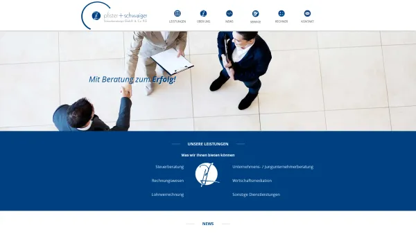 Website Screenshot: Steuerberater Wirtschaftstreuhänder Mag. Klaus Pfister Steuerberatungs-GmbH - Steuerberater - Schwaz | Zillertal | Tirol - Date: 2023-06-26 10:18:43