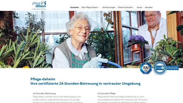 Website Screenshot: Pflege-daheim.at GmbH - Startseite - 24-Stunden-Pflege | 24-Stunden-Betreuung - Pflege-Daheim.at GmbH Mistelbach - Date: 2023-06-26 10:18:43