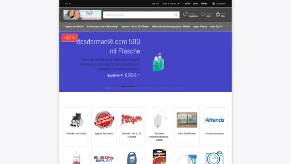 Website Screenshot: Pflegebedarfonline.at - Shop Pflegebedarfonline.at - Date: 2023-06-26 10:18:43