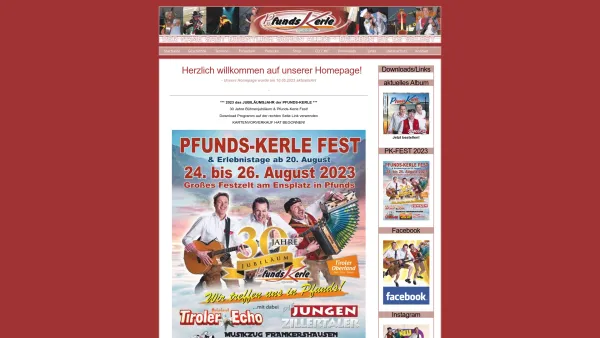 Website Screenshot: Pfunds-Kerle-Flash - Pfunds-Kerle aus Tirol - Date: 2023-06-26 10:18:46
