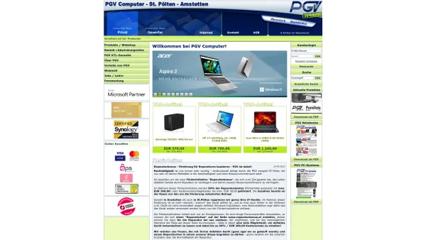Website Screenshot: PGV Computer - PGV Computer - Date: 2023-06-26 10:18:46