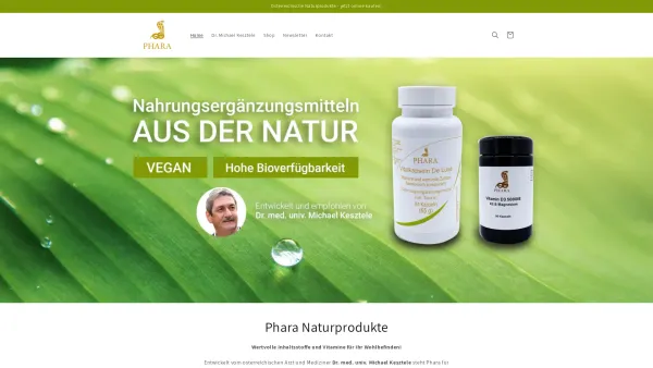 Website Screenshot: PHARA LTD - Phara Naturprodukte – phara-naturprodukte - Date: 2023-06-15 16:02:34