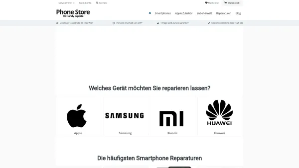 Website Screenshot: Phone Store Wien - Phone Store - Ihr Handy Experte | Phone Store - Date: 2023-06-26 10:26:38