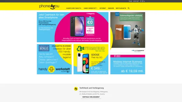 Website Screenshot: phone4you Handels GmbH - phone4you Krems - phone4you - Date: 2023-06-14 10:44:26