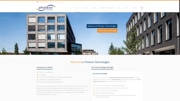 Website Screenshot: Photeon Technologies GmbH - Photeon Technologies | Innovative Engineering - Date: 2023-06-14 10:44:26