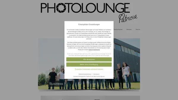 Website Screenshot: photolounge portraits zum wohlfühlen - Fotografie für jeden Anlass | Hochzeit, Baby & mehr | Photolounge Patricia - Date: 2023-06-26 10:18:46