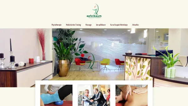Website Screenshot: physiotherapiezentrum apfelbaum - Home - Physiozentrum Apfelbaum Klagenfurt - Date: 2023-06-26 10:18:46