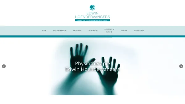 Website Screenshot: Physiotherapie Physio Therapeut - Physiotherapeut – Edwin Hoendervangers – Praxis für Physiotherapie & Osteopathie - Date: 2023-06-26 10:18:49