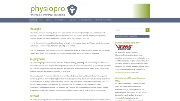 Website Screenshot: Endres Simone, Dipl. Physiotherapeutin - Physiopro - Date: 2023-06-26 10:18:49
