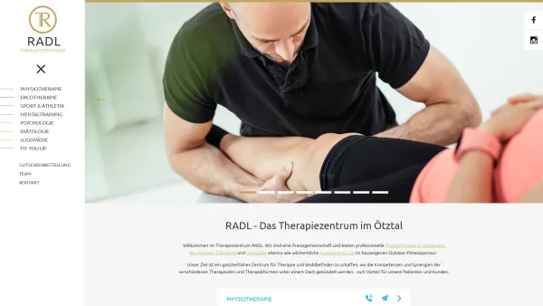 Website Screenshot: Fußpflege & Heilmassage Isabella Scheiber - Physiotherapie - Ergotherapie - Therapiezentrum Radl Umhausen / Sölden im Ötztal - Date: 2023-06-26 10:18:49