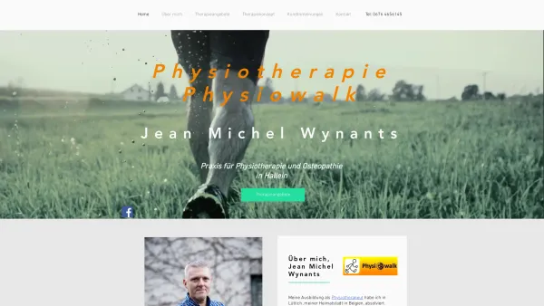 Website Screenshot: Physiowalk Jean Michel Wynants - Physiowalk - Jean Michel Wynants | Physiotherapie Hallein - Date: 2023-06-14 10:46:49