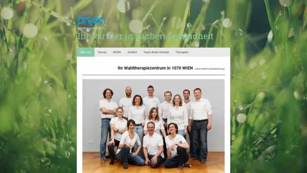 Website Screenshot: Physiozentrum Mariahilf - Über uns - physiozentrummariahilfs Webseite! - Date: 2023-06-26 10:18:49