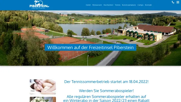Website Screenshot: Freizeitinsel Piberstein Sportpark GmbH - Startseite - Date: 2023-06-26 10:18:49