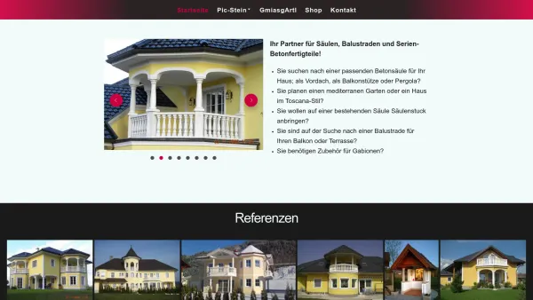 Website Screenshot: Josef Faschang PIC-Stein - Startseite - Date: 2023-06-26 10:18:49
