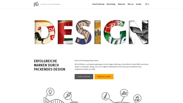 Website Screenshot: Pichler Gattringer_Grafik Design GmbH - Startseite - Pichler & Gattringer Grafikdesign GmbH - Date: 2023-06-14 10:44:26