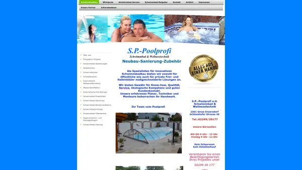 Website Screenshot: Pichler-Pool Schwimmbadbau & Wellnesstechnik - Schwimmbadbau & Wellness - Willkommen - Date: 2023-06-26 10:18:49