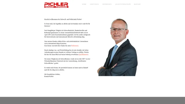 Website Screenshot: Pichler Ronald - Schweisstechnik Pichler - Date: 2023-06-26 10:18:49