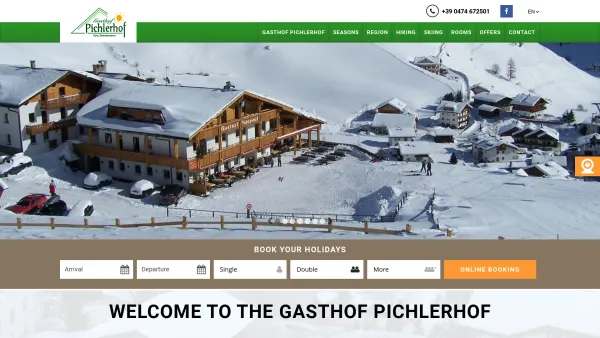 Website Screenshot: Pichlerhof Familie Christine Maíer - Gasthof Pichlerhof - holidays at Riva di Tures - South Tyrol | Hotel Albergo Pichlerhof*** Riva di Tures - South Tyrol - Italy - Date: 2023-06-26 10:18:49