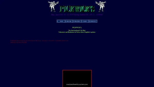 Website Screenshot: Perkins und Rosenberg Gesellschaft to Pickwicks - Pickwick's Website - Date: 2023-06-26 10:18:52