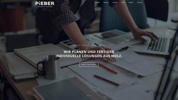 Website Screenshot: PIEBER ambiente holz nach plan Gesellschaft mbH & Co.KG - Tischlerei Pieber -Holzambiente nach Plan - seit 1952 - Date: 2023-06-26 10:18:52