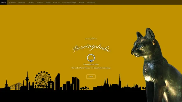 Website Screenshot: Professional Piercing - Piercingstudio – Piercingstudio Wien – Der erste Wiener Piercer mit Gewerbeberechtigung - Date: 2023-06-26 10:18:52