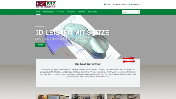 Website Screenshot: Gesundheitszentrum Pilz Perg - GZ Pilz | Online-Shop - Date: 2023-06-14 10:44:26