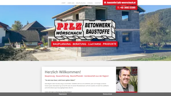 Website Screenshot: Pilz Wörschach - index - Date: 2023-06-26 10:18:52