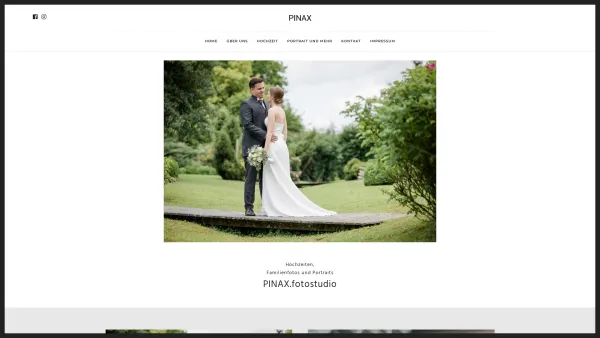 Website Screenshot: Pinax Fotostudio Hochzeitsfotograf Linz - Pinax – Fotografie - Date: 2023-06-26 10:18:52