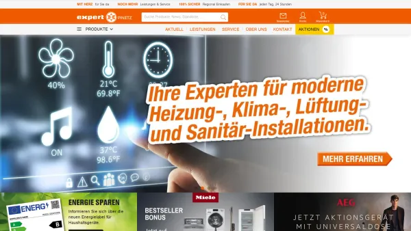 Website Screenshot: Elektro Installationen Ing. E. Pinetz Gesellschaft BEI EXPERT PINETZ - Ihr regionaler Elektro-Fachhändler - Expert Pinetz - Date: 2023-06-26 10:18:52