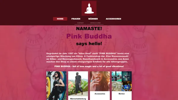 Website Screenshot: Pink Buddha wozu noch verreisen - PINK BUDDHA - HOME - Date: 2023-06-26 10:18:52