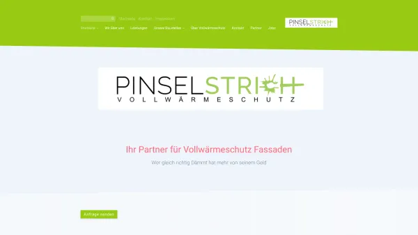 Website Screenshot: Pinselstrich - Pinselstrich Fassaden Ihr Parter für Vollwärmeschutz Fassaden - Date: 2023-06-26 10:18:52