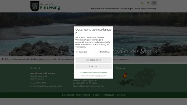 Website Screenshot: Gemeindeamt Pinswang RiS-Kommunal - Pinswang - Pinswang - Date: 2023-06-26 10:18:52