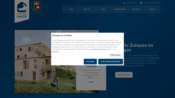 Website Screenshot: Pinzgauer Haus Wohnbauges.m.b.H. - Pinzgauer Haus: Ihr Bauträger im Pinzgau und Land Salzburg - Date: 2023-06-26 10:18:52