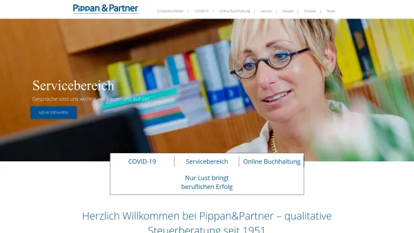 Website Screenshot: Pippan Partner Wirtschaftsprüfungs und Steuerberatungs-GmbH - Pippan & Partner | qualitative Steuerberatung seit 1951 - Date: 2023-06-26 10:18:55