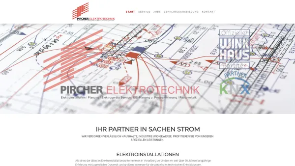 Website Screenshot: Josef PIRCHER BetriebsGmbH - Ihr Partner in Sachen Strom - pircher-onlines Webseite! - Date: 2023-06-14 16:38:15