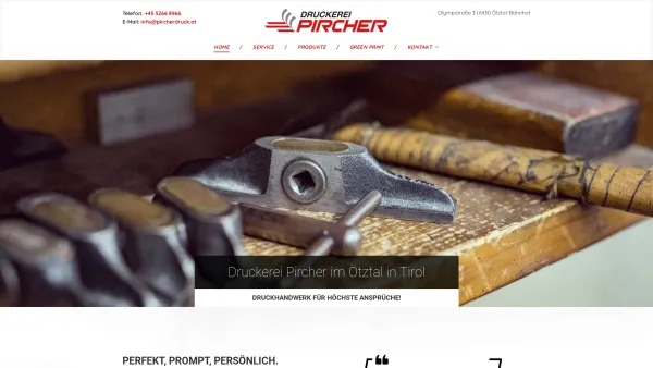 Website Screenshot: Druckerei Pircher Tirol - Druckerei Pircher in Tirol | Fachdruckerei | Ötztal - Date: 2023-06-15 16:02:34