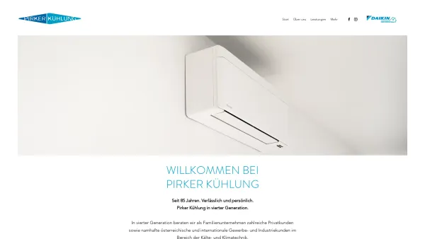 Website Screenshot: der Pirker Kühlung Kälte und Klimatechnik GmbH - Klimaanlage | Pirker Kühlung | Wien - Date: 2023-06-26 10:18:55