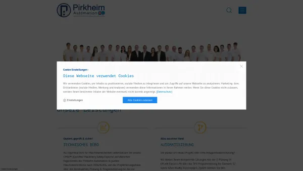 Website Screenshot: Pirkheim Automation GmbH - Pirkheim Automation GmbH in Pischelsdorf - Date: 2023-06-14 10:44:26
