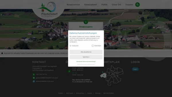 Website Screenshot: Gemeindeamt Pischelsdorf am Pischelsdorf - Pischelsdorf - GEM2GO WEB - Startseite - Date: 2023-06-26 10:18:55
