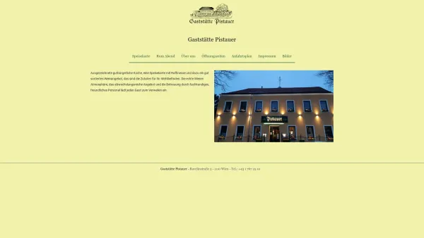 Website Screenshot: Ramsauer Kneissl Gaststätte Pistauer - Gaststätte Pistauer - Date: 2023-06-15 16:02:34