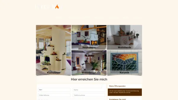 Website Screenshot: Kachelöfen & kreatives Wohndesign - pittelkau.at – Jens Pittelkau - Date: 2023-06-26 10:18:55
