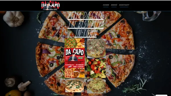 Website Screenshot: Pizza Da Pizzeria Da Capo Pizzeria Da Capo Restaurant Hauszustellung Onlinebestellservice - PIZZA DA CAPO Pizza Spezialitäten seit 1992 Pizza Spezialitäten seit 1992 PIZZA DA CAPO - Date: 2023-06-15 16:02:34