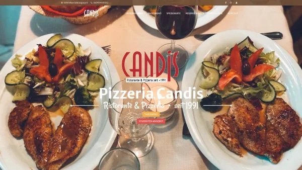 Website Screenshot: Pizzeria Ristorante Candis - Pizzeria Candis - Date: 2023-06-26 10:18:55