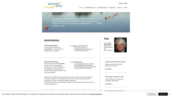 Website Screenshot: placementgroup - placementgroup: Outplacement und Karriere-Beratung in Wien - Date: 2023-06-26 10:18:55