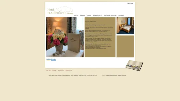 Website Screenshot: Das Hotel Plainbrücke heißt Sie Herzlich - Hotel Plainbrücke - Salzburg - Date: 2023-06-26 10:18:55