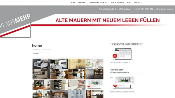 Website Screenshot: PLAN und MEHR GmbH - home - Plan-Mehr.at - Alte Mauern mit neuem Leben füllen - Date: 2023-06-15 16:02:34