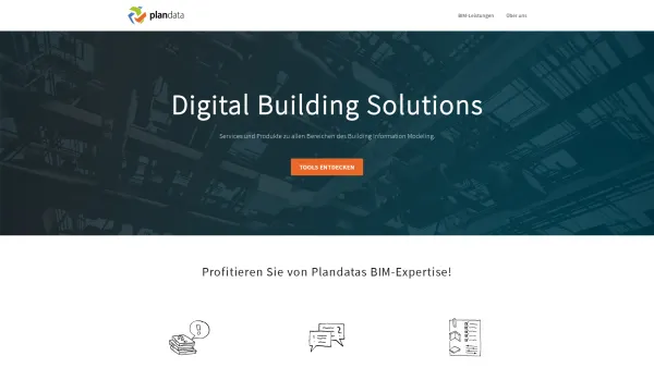 Website Screenshot: Plandata Datenverarbeitungs GmbH - Building Information Modeling - Lösungen für Ihre BIM-Prozesse - Date: 2023-06-15 16:02:34