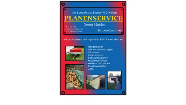 Website Screenshot: int.PLANENSERVICE Inhaber Georg Haider - Planenservice | Home - Date: 2023-06-14 10:38:18